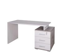 Scrivania Con Cassettiera Ufficio Casa Scuola Studio PC MADE IN ITALY 154x76cm