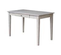 Scrivania con cassetto in finitura grigio slavato grigio talpa