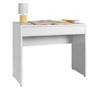 Composad | Scrivania della Linea ESPRESSO con 1 Cassetto, Scrivania Ufficio Elegante e Moderna, per PC, Consolle Ingresso, (LxAxP) 100x81,4x40,5 cm, Colore Bianco Laccato, Made in Italy