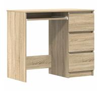 Scrivania con Cassetto Sonoma 90 cm Legno Ingegneria | Compatto per piccola camera da letto, contenitore per cartelle, facile da pulire, semplice da montare
