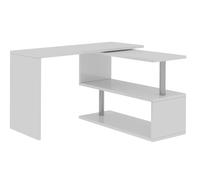 Scrivania con Gamba ad S Girevole 120/65x50x75 cm Volta Bianco Lucido