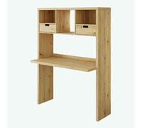 Scrivania con libreria SILA in laminato, LAP 115,4x155x56 cm