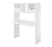 Scrivania con libreria SILA in laminato, LAP 115,4x155x56 cm