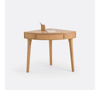 Scrivania consolle ad angolo con cassetto, Achilde Beige TU