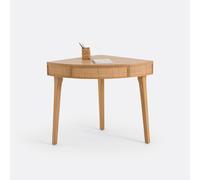 Scrivania consolle ad angolo con cassetto, Achilde Beige TU