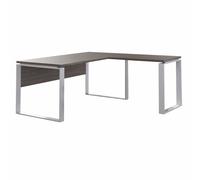 Scrivania corner desk con gambe in metallo e allunga in decorativo Tartufo