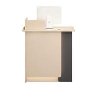 Scrivania da banco con registratore di cassa, cassetti con serratura e design ispessito, finitura in legno, ideale per hall, negozi o sale di ricevimento