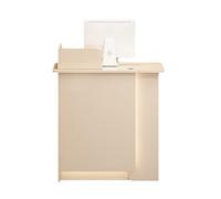 Scrivania da banco con registratore di cassa, cassetti con serratura e design ispessito, finitura in legno, ideale per hall, negozi o sale di ricevimento