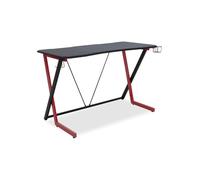 Scrivania da gioco ergonomica Urban Factory 120 x 60 cm - Finitura in fibra di carbonio - Supporto per cuffie e porta bicchieri - Nouvo