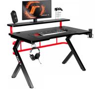 Scrivania da gioco Hz-Hero 5.0 rossa