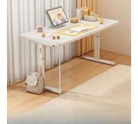 Scrivania da gioco regolabile in altezza - Ampia scrivania a L con superficie spessa 15 mm, piano in legno, gambe in acciaio al carbonio, design salvaspazio per ufficio domestico o camera da letto, b