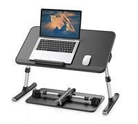 Scrivania da grembo, tavolino da letto, piedini spessi e stabili, altezza e angolazione regolabili, spazio sufficiente per il mouse, laptop fino a 17'', per ufficio a casa, colazione, studio