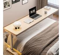 Scrivania da letto regolabile in altezza con ruote - Tavolo da letto per computer portatile, comodo sopra il letto tavolo da lavoro