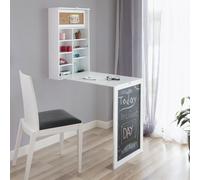 SCRIVANIA DA MURO PIEGHEVOLE TAVOLO A MURO BIANCO PIEGHEVOLE