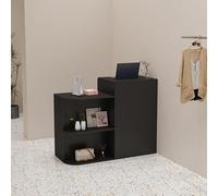 Scrivania da reception con cassetti chiudibili a chiave, tavolo moderno per negozi di abbigliamento e salone di bellezza, include contenitore