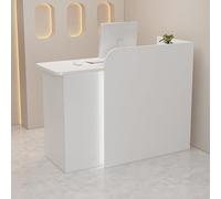 Scrivania da reception con cassetto bloccabile, moderno supporto per casa, ufficio, salone, atrio, scrivania versatile per segretaria, postazione di lavoro per computer, tavolo da bar