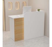 Scrivania da reception con cassetto bloccabile, moderno supporto per casa, ufficio, salone, atrio, scrivania versatile per segretaria, postazione di lavoro per computer, tavolo da bar