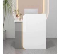 Scrivania da reception con serratura con cassetti, ideale per saloni di cassa, banco vendita al dettaglio e atrio, mobili eleganti per piccole imprese per spazi di lavoro nizzati