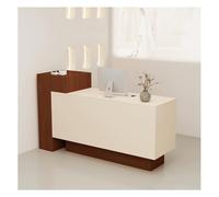 Scrivania da reception in legno con cassetti con serratura, 150 cm, per ufficio e soggiorno, elegante ufficio per spazio di lavoro organizzato ed elegante decorazione per la casa
