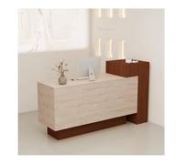 Scrivania da ricevimento in legno con cassetti chiudibili, 150 cm, bancone per ufficio e soggiorno, elegante soluzione per la casa e l'ufficio