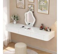 Scrivania Da Trucco Galleggiante Con Cassetti Tavolo A Parete Contenitore Completamente Assemblato Salvaspazio Moderna Toletta O Camera Letto Bagno Piccoli Spazi