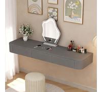 Scrivania Da Trucco Galleggiante Con Cassetti Tavolo A Parete Contenitore Completamente Assemblato Salvaspazio Moderna Toletta O Camera Letto Bagno Piccoli Spazi