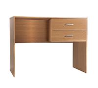 Scrivania da Ufficio 2 Cassetti 100x76x50 cm in Legno Melaminico Rovere Chiaro