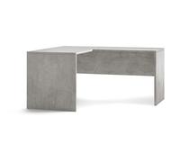 Scrivania da Ufficio Angolare Sinistra 160x76x150 cm Cemento