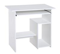 Scrivania da Ufficio Compatta 80x45x75 cm in Legno Bianco