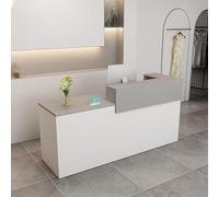 Scrivania da ufficio in legno a forma di L, moderna postazione di lavoro, design salvaspazio, perfetta per uso aziendale