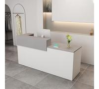 Scrivania da ufficio in legno a forma di L, per ufficio, tavolo per computer, elegante postazione di lavoro moderna, design durevole, mobile salvaspazio per uso professionale