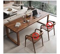 Scrivania da Ufficio in Legno di Noce, Scrivania da Ufficio Grande in Stile Rustico Postazione di Lavoro Moderna e Minimalista per lo Studio la Scrittura e l'uso Professionale,120x60x75cm