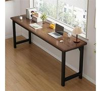Scrivania da ufficio quadrata da 15,7'' con scrivania da scrivania da ufficio, computer in affitto, tavolo lungo rettangolare, soggiorno, ripiano marrone/nero extra lungo non incluso, 39,4" L x 15,7"