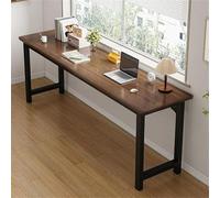 Scrivania da ufficio quadrata da 15,7'' con scrivania da scrivania da ufficio, computer in affitto, tavolo lungo rettangolare, soggiorno, ripiano marrone/nero extra lungo non incluso, 47" L x 16" P 3