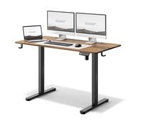 SENSE7 Scrivania Elettrica Regolabile in Altezza NOJO, Standing Desk 120x60, Tavolo PC con Memoria, Scrivania con Vassoio per Cavi, Tavolo da Gaming con Gancio, Regolazione Silenziosa, White-Oak