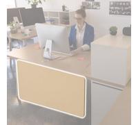 Scrivania - Divisorio per ufficio e casa per una maggiore messa a fuoco ideale per postazioni di lavoro seduto-stand aumenta la concentrazione e la produttività perfetta per il lavoro a distanza