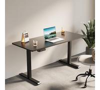 Scrivania elettrica manuale ad altezza regolabile con cassetto portaoggetti per casa e ufficio - Postazione di lavoro ergonomica, design salvaspazio, stile moderno, facile da montare, Elegante Deskto
