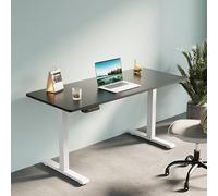 Scrivania elettrica manuale ad altezza regolabile con cassetto portaoggetti per casa e ufficio - Postazione di lavoro ergonomica, design salvaspazio, stile moderno, facile da montare, Elegante Scriva