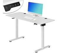 Scrivania Elettrica Regolabile Altezza 140x60x72-117 cm Bianca