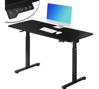 Scrivania Elettrica Regolabile Altezza 140x60x72-117 cm Nera
