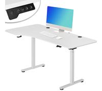 Scrivania Elettrica Regolabile Altezza 160x75x72-117 cm Bianca