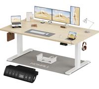 Scrivania elettrica regolabile in altezza 160 x 80 cm due supporti telescopici