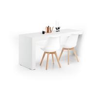 Scrivania Evolution 180x60, Bianco Frassino con Una Gamba