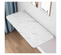 Scrivania galleggiante per laptop da parete, tavolo da pranzo salvaspazio compatto per casa ufficio finitura grana pietra design moderno multifunzione facile installazione