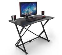 Scrivania Gaming Ergonomica Techly ESG01 pieghevole, 110 cm, Nero
