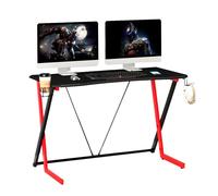 Techly Scrivania Gaming Ergonomica Tavolo Gioco con Porta Bicchiere e Cuffie