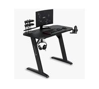 SENSE7 Scrivania Nomad Basic, tavolo gaming 120x60 con gancio per cuffie, porta bevande, supporto controller e superficie in fibra di carbonio, Ergonomico e ideale per il gaming