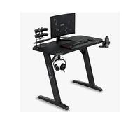 SENSE7 Scrivania Nomad Classic, tavolo gaming 100x50 con gancio per cuffie, porta bevande, supporto controller e superficie in fibra di carbonio, Ergonomico e ideale per il gaming