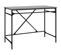 Scrivania Grey Sonoma 100x50x76 cm Materiale a base di legno e ferro