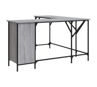 Scrivania Grey Sonoma 141x141x75 cm Materiale a base di legno